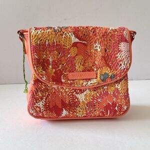 Vera Bradley Pixie Blooms Summer Sparkle Crossbody Sequin Bag Floral NWOT